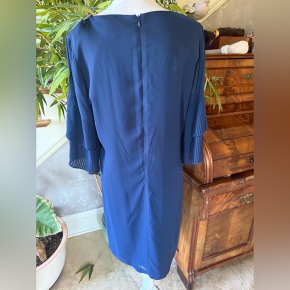 Sam Edelman ladies navy dress excellent condition, size 10 fully line - Picture 10 of 12